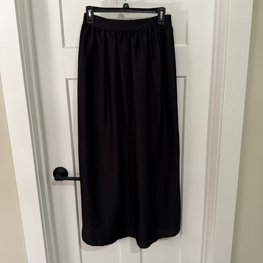Mossimo Supply Co. Satin Black Maxi Skirt